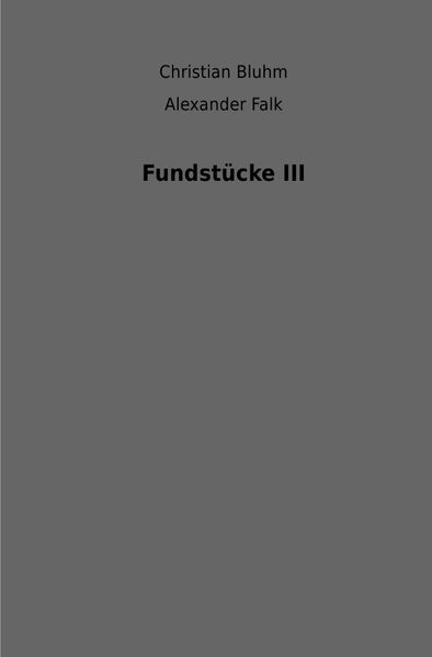 Cover von Fundstücke III