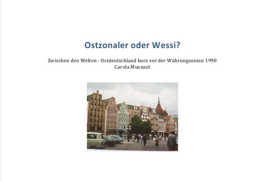Cover von Ostzonaler oder Wessi und ein Ausflug zum Nolde Museum