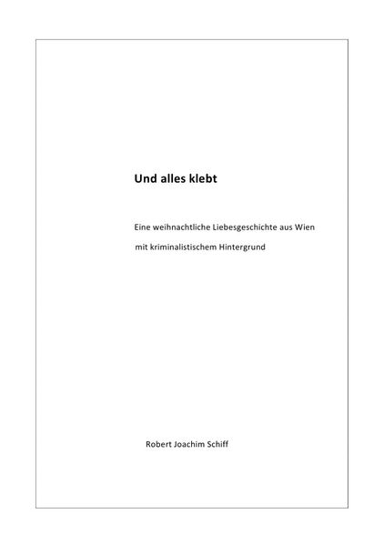 Cover von Und alles klebt