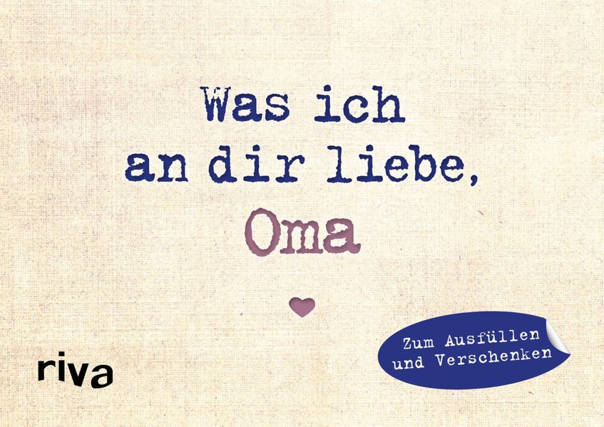 Cover von Was ich an dir liebe, Oma – Miniversion