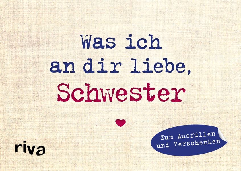 Cover von Was ich an dir liebe, Schwester – Miniversion