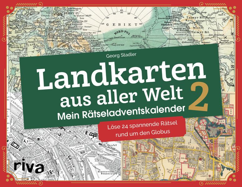 Cover von Landkarten aus aller Welt 2 – Mein Rätseladventskalender