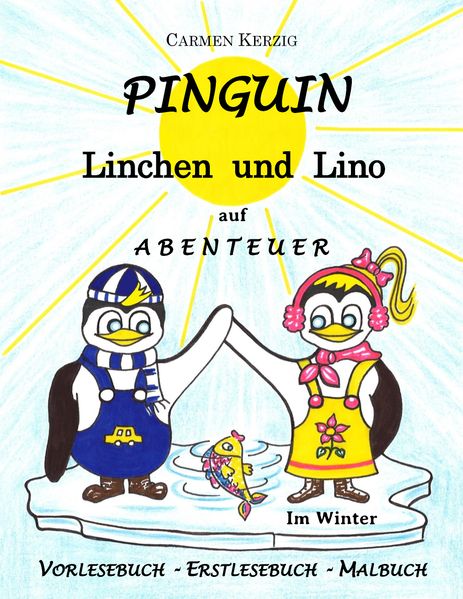 Cover von Pinguin Linchen und Lino auf Abenteuer im Winter