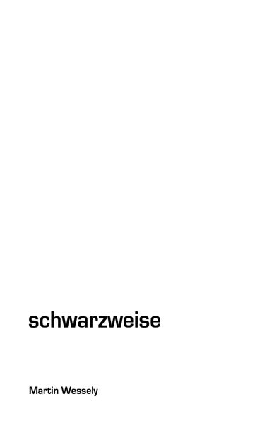 Cover von schwarzweise