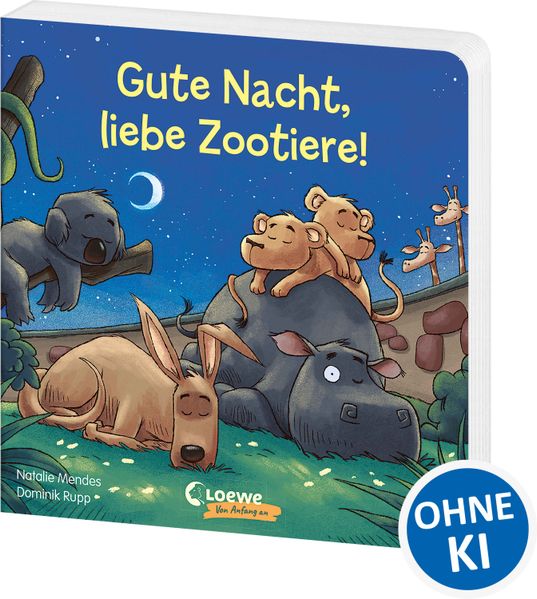 Cover von Gute Nacht, liebe Zootiere!
