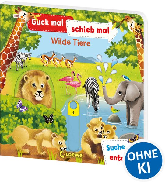 Cover von Guck mal, schieb mal! Suche und entdecke – Wilde Tiere