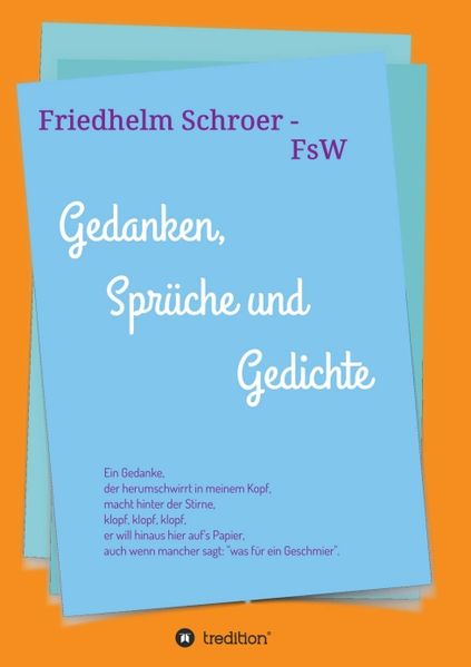 Cover von Gedanken, Sprüche und Gedichte