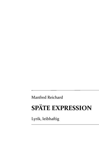 Cover von Späte Expression