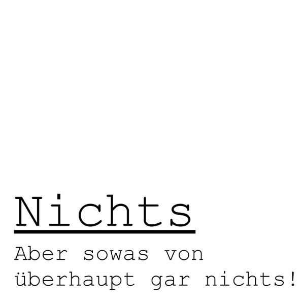 Cover von Nichts