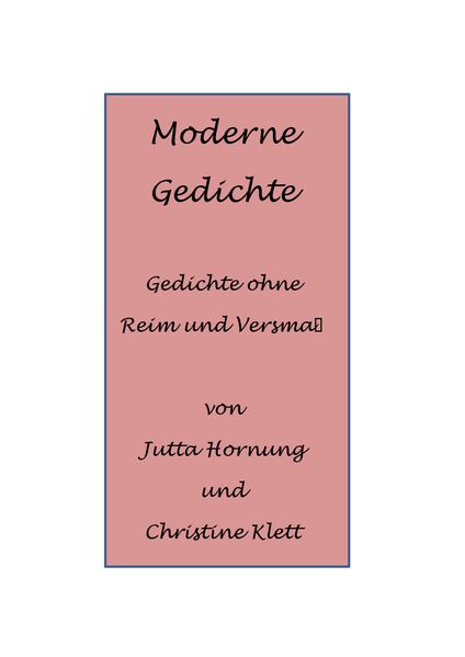 Cover von Moderne Gedichte