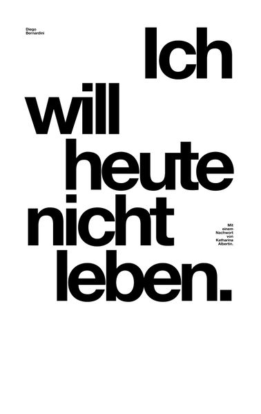Cover von Ich will heute nicht leben.