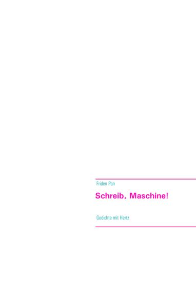 Cover von Schreib, Maschine!