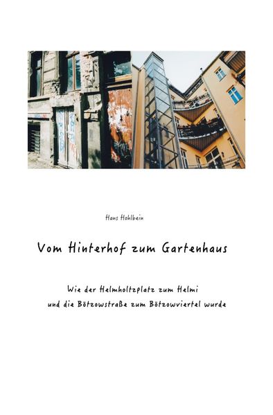 Cover von Vom Hinterhof zum Gartenhaus
