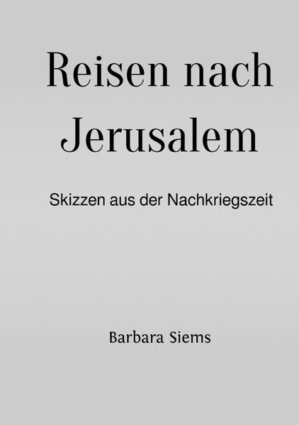 Cover von Reisen nach Jerusalem