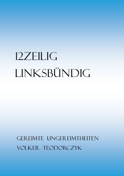 Cover von 12Zeilig, Linksbündig