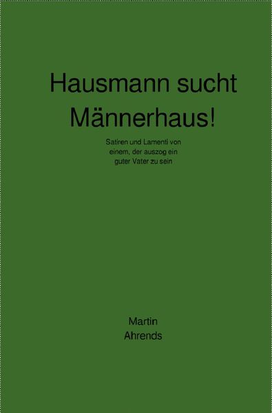 Cover von Hausmann sucht Männerhaus!
