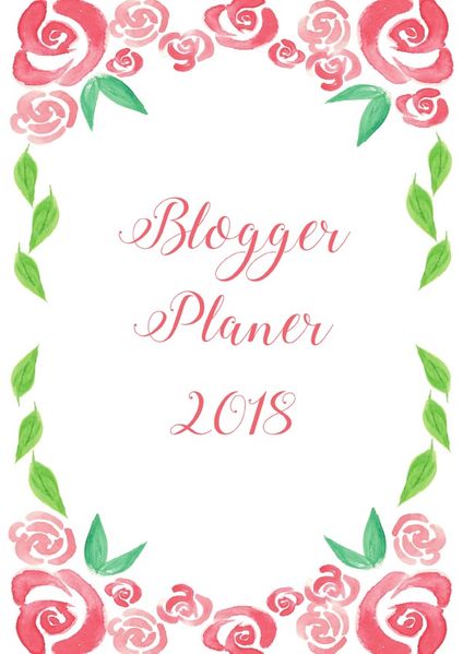 Cover von Bloggerplaner 2018