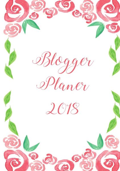 Cover von Bloggerplaner 2018