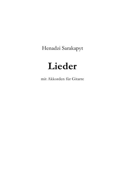 Cover von Lieder