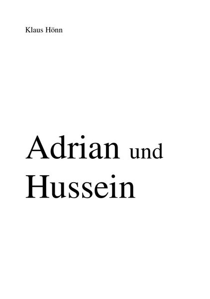 Cover von Adrian und Hussein