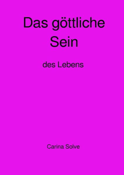 Cover von Das göttliche Sein