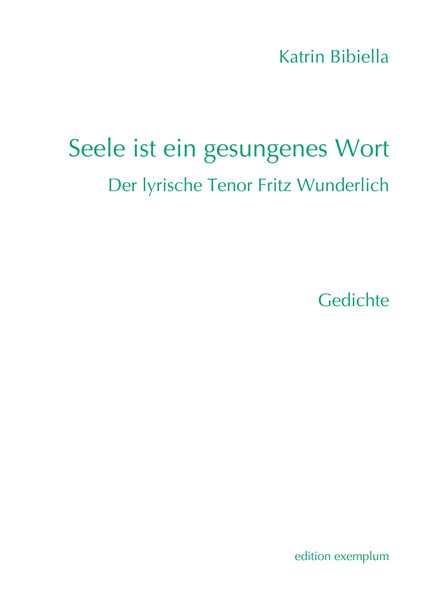 Cover von Seele ist ein gesungenes Wort