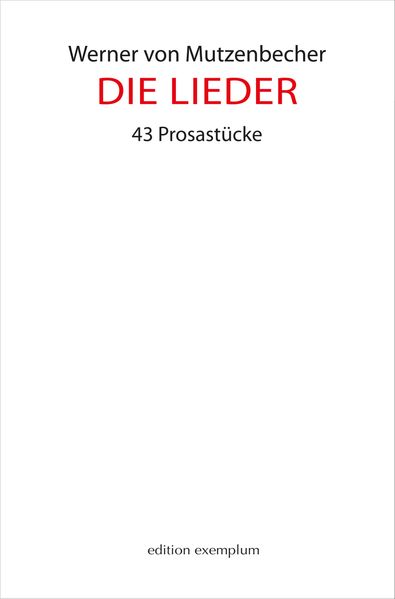 Cover von Die Lieder