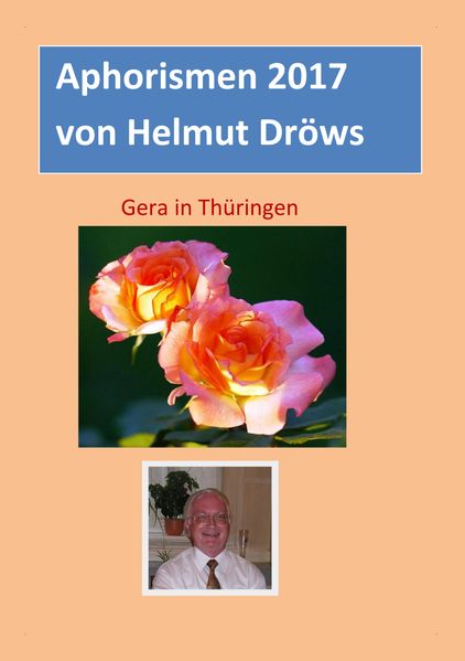 Cover von Aphorismen von Helmut Dröws 2017