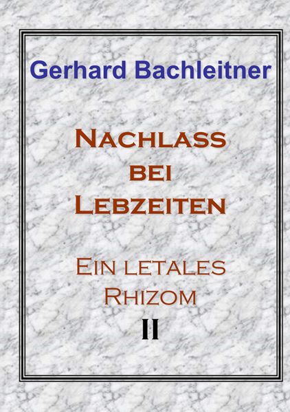 Cover von Nachlass bei Lebzeiten