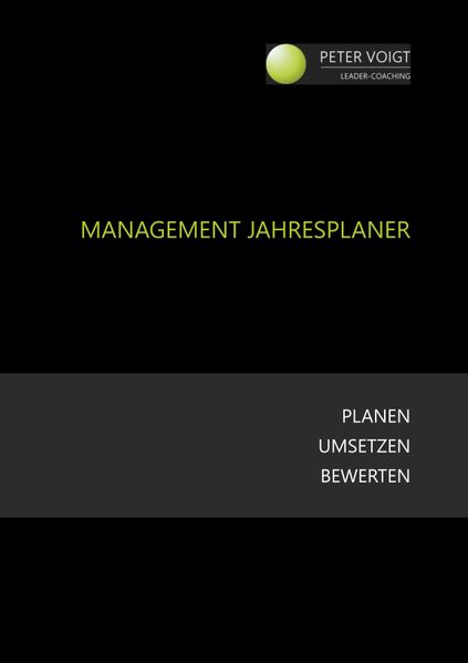 Cover von Management Jahresplaner