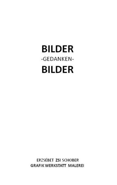Cover von Bilder – Gedanken – Bilder