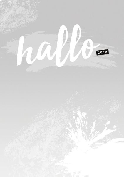 Cover von Hallo 2018 – der „Nur was ich mag“ Planer