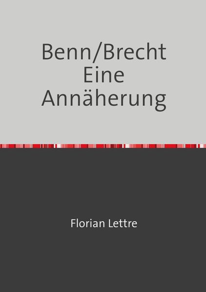 Cover von Benn/Brecht Eine Annäherung