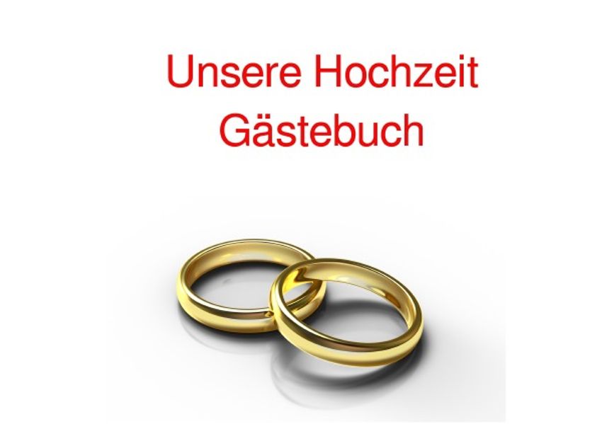 Cover von Unsere Hochzeit Gästebuch