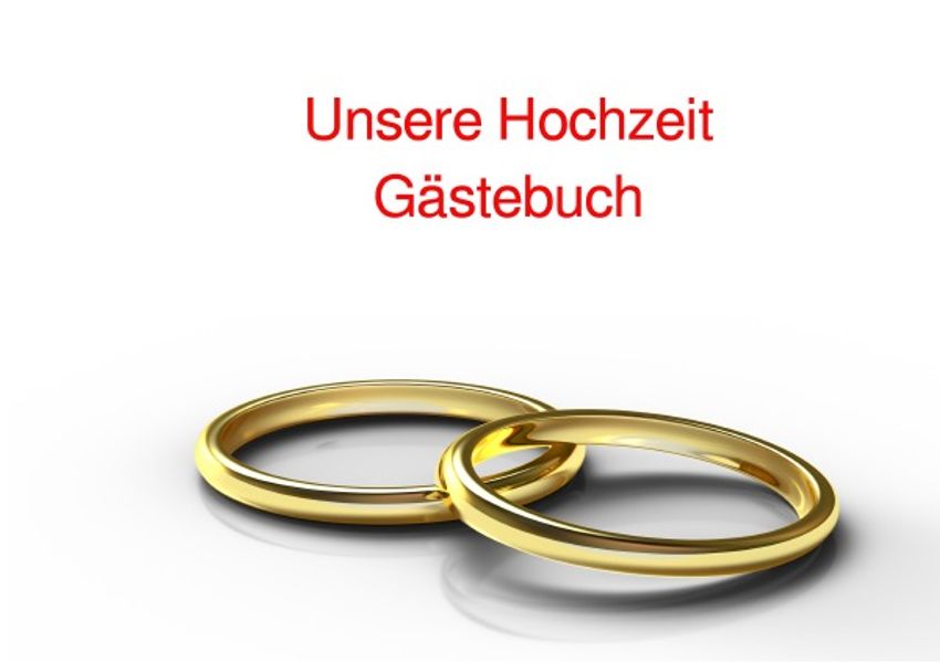 Cover von Unsere Hochzeit Gästebuch