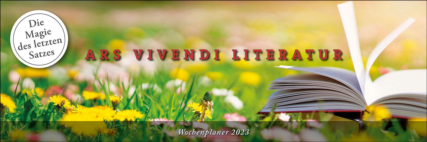 Cover von Tischkalender Literatur 2023