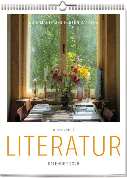 Cover von ars vivendi Literatur Kalender 2026