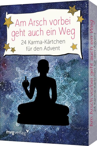 Cover von Am Arsch vorbei geht auch ein Weg – 24 Karma-Kärtchen für den Advent