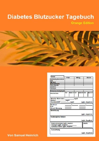 Cover von Diabetes Blutzucker Tagebuch