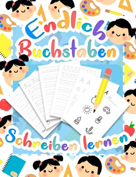 Cover von Buchstaben lernen – Druckschrift Schreiben lernen mit dem Vorschulbuch als Vorbereitung für die Vorschule und Grundschule