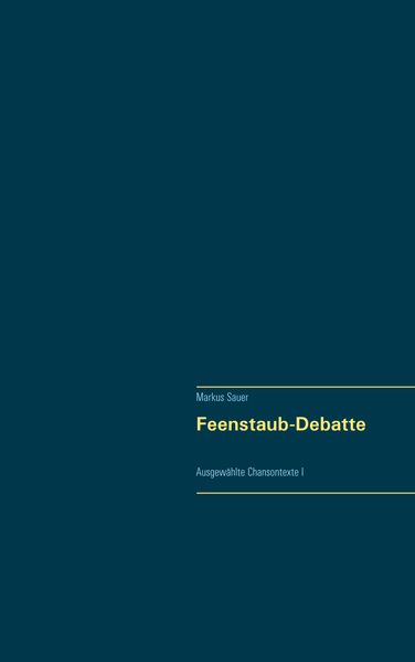 Cover von Feenstaub-Debatte