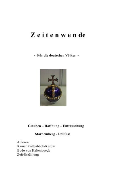 Cover von ZEITENWENDE – TRAGÖDIE DER DEUTSCHEN VÖLKER –