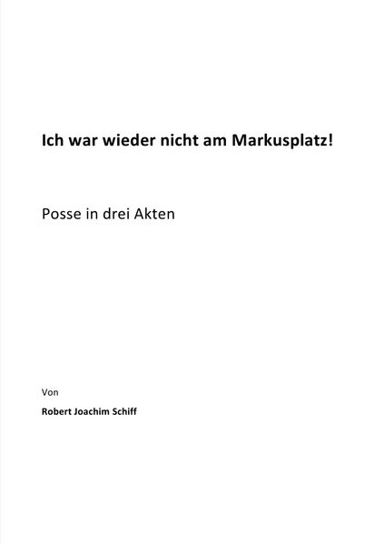 Cover von Ich war wieder nicht am Markusplatz!