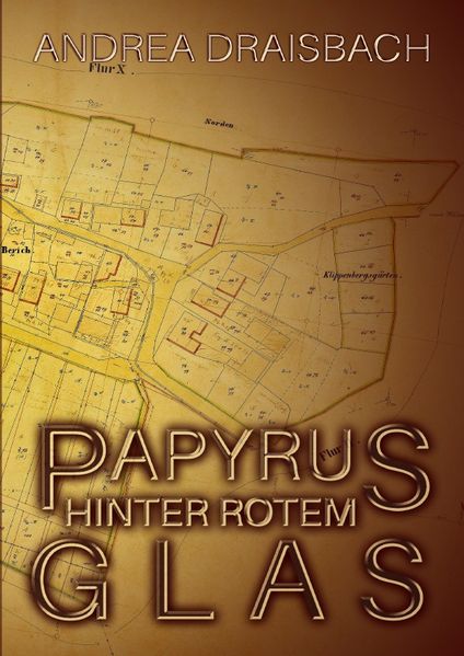 Cover von Papyrus hinter rotem Glas