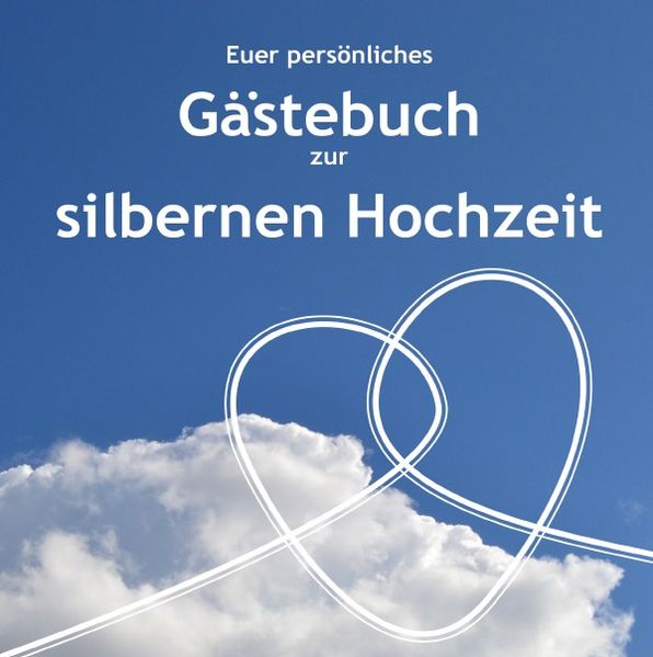 Cover von Gästebuch zur silbernen Hochzeit