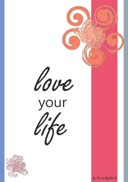 Cover von Notizbuch Love your Life / Notizbuch