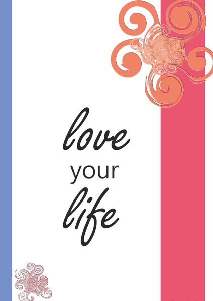 Cover von Notizbuch Love your Life / Notizbuch