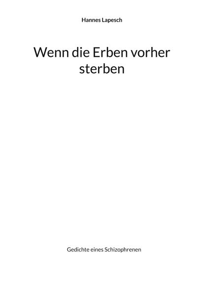 Cover von Wenn die Erben vorher sterben