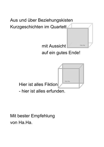 Cover von Kurzgeschichten im Quartett