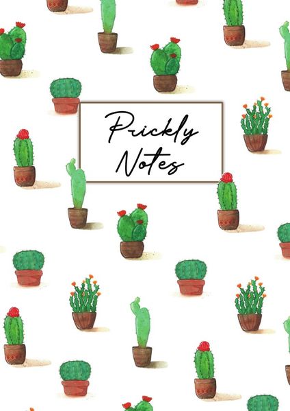 Cover von Prickly Notes Notizbuch, Bullet Journal, Handlettering, Skizzenbuch, Zeichenbuch, Tagebuch (A5, 150 Dotted Seiten in Creme, Hardcover)